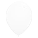 10 Ballons de baudruche unis métallisés - blanc