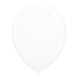 50 Ballons de baudruche unis métallisés - blanc