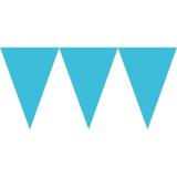 Guirlande en papier unicolore "Jeux de couleurs" 4,5 m - turquoise