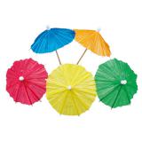 Petits parasols en papier uni 8 pcs