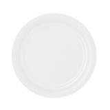 8 assiettes en carton unies 22,8 cm - blanc