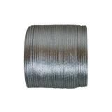 Cordelette unicolore en satin 25 m - gris