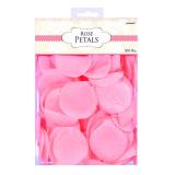 Confettis unicolores "Pétales de roses" 300 pcs. - rose
