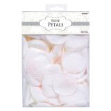 Confettis unicolores "Pétales de roses" 300 pcs. - blanc