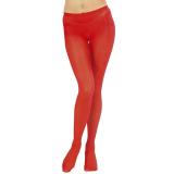 Collants unicolores - rouge-XL