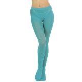 Collants unicolores - turquoise-XL