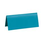 10 cartons nominatifs unicolores - turquoise