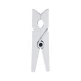 12 épingles de déco unicolores - blanc