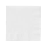 20 serviettes unies - blanc