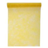 Chemin de table unicolore en non tissé 5 m - jaune
