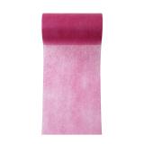 Chemin de table intissé unicolore 10 m - rose vif