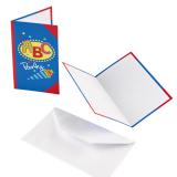 8 cartons d'invitation "ABC - Petit écolier" avec enveloppes