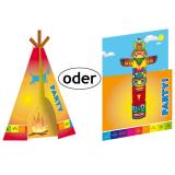 Cartons d'invitation "Indien" avec enveloppes 8 pcs