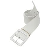Ceinture vernie élégante 110 cm - blanc