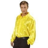 Chemise à jabot - jaune-XXL