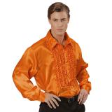 Chemise à jabot - orange-M/L