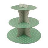 Etagère "Pois colorés" 29 cm - vert