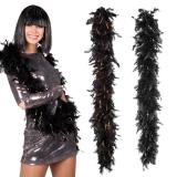 Boa de plumes "Glamour" noir 180 cm