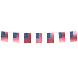 Guirlande de drapeaux "USA" en tissu 4 m 