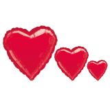 Ballon en aluminium "Coeur rouge" - 84 cm