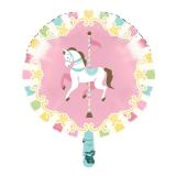 Ballon en alu "Manège enchanté" 46 cm