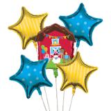 Ballons en alu "Ma petite ferme" 5 pcs.