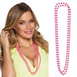 2 Colliers à perles funky - rose