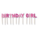 Bougies d'anniversaire "Birthday Girl" 12 pcs