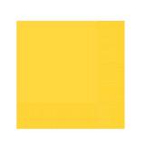 20 serviettes unies - jaune