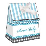 12 pochettes surprises "Sweet baby feet" - bleu clair
