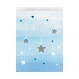 10 pochettes cadeau en papier "Little Star" - bleu