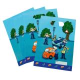 8 pochettes cadeau "Police en action" 