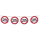 Guirlande "Panneau de limitation de vitesse 25 ans" 12 m