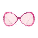 Lunettes de soirée "Glamour" avec dentelle - rose vif