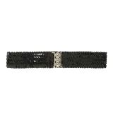 Ceinture de paillettes - noir