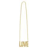 Collier doré "Love" 34,5 cm