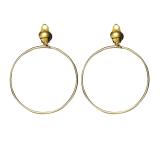 Boucles d'oreille dorées "Créole" 2 pcs.