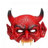 Mi-masque en mousse "Diable rouge"