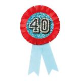 Cocarde holographique "40. anniversaire " 16 cm