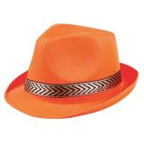 Chapeau "Trilby" - orange fluo