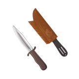 Couteau d'indien avec étui en imitation cuir 28 cm