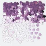 Confettis "Cœurs unicolores" 15 g - parme