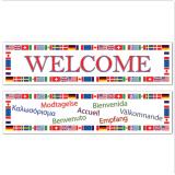 Bannière internationale "Welcome" 2 pcs