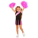 Costume pour enfant "Cheerleader" noir-fuschia