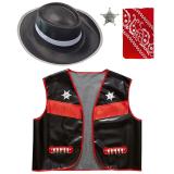 Costume pour enfant "Wild Cowboy" 4 pcs. - noir
