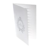 6 cartes deux volets "Just Married" - blanc