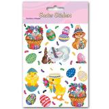 Kleine Aufkleber "Buntes Osterfest" 4er Pack