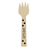 Petites fourchettes en bois "Buffet stylé" lot de 12