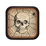 8 petites assiettes en carton "Vintage Halloween" 