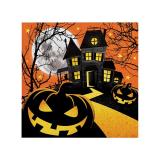 16 petites serviettes "Happy Halloween"